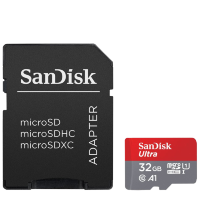 Карта памяти SanDisk Ultra microSDHC 32Gb UHS-I U1 Class10 + SD Adapter
